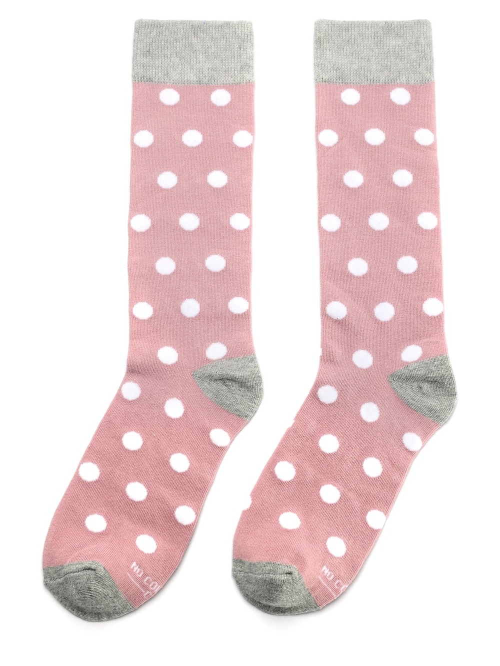 NWT NO COLD FEET Dusty Rose With White Polka Dot Socks Small 8580 - Picture 1 of 9